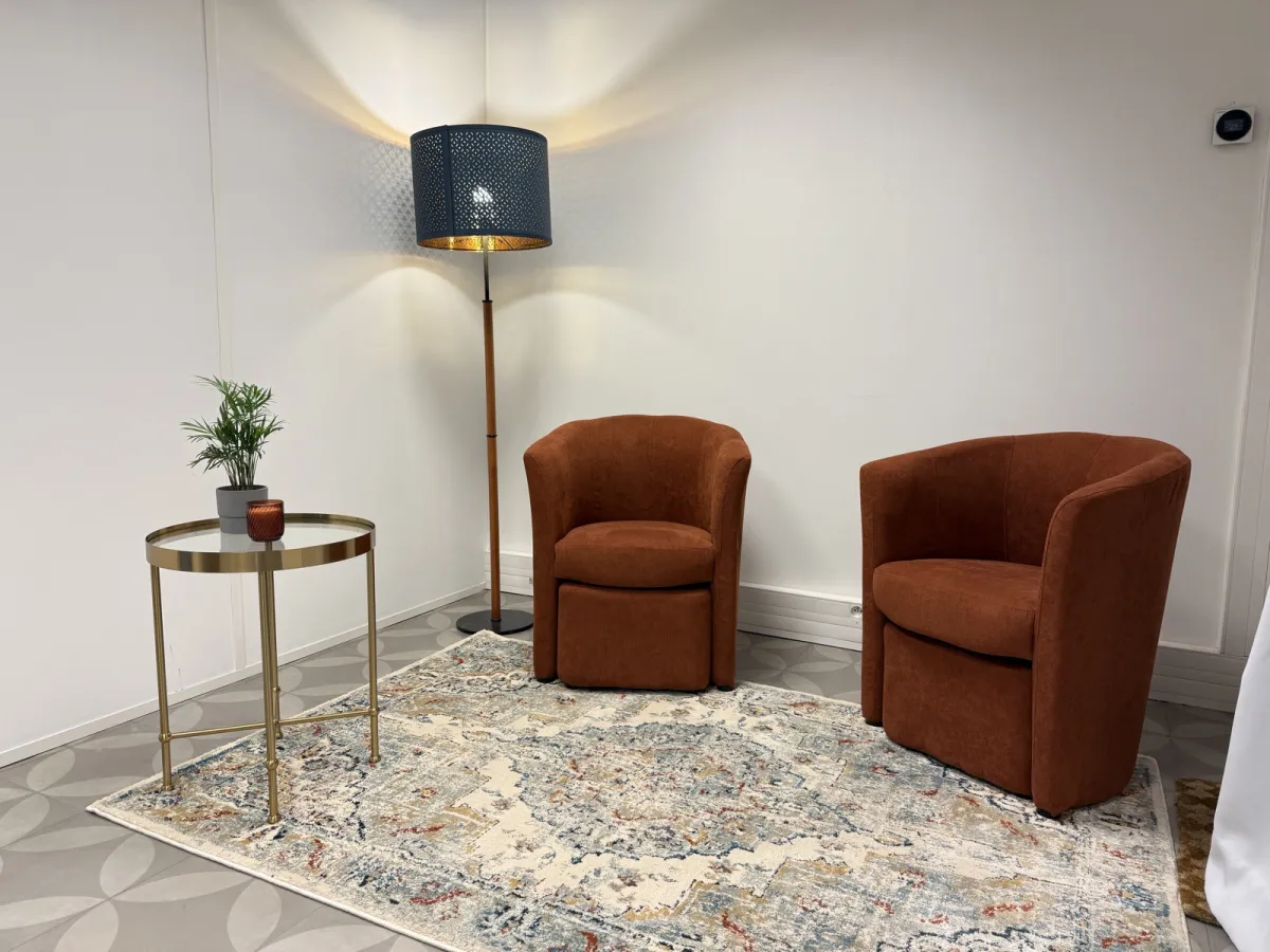 Espace d'attente du bureau Prassets à Lille